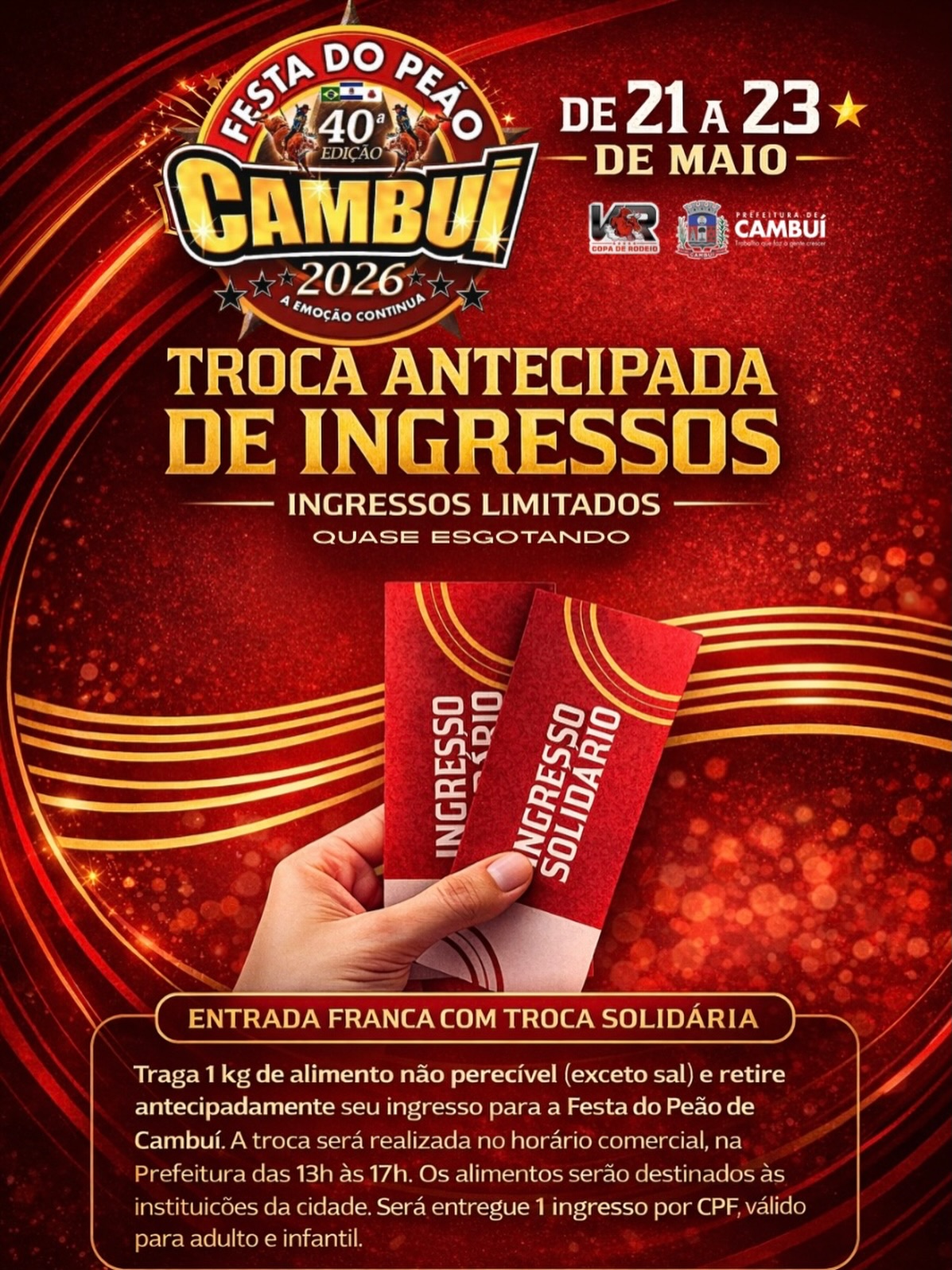 Post do instagram da Prefeitura de Mandirituba