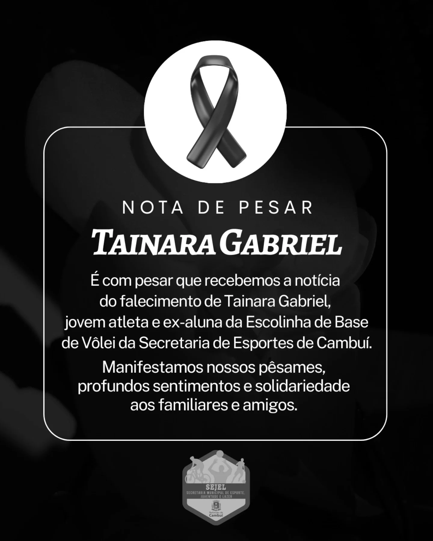 Post do instagram da Prefeitura de Mandirituba