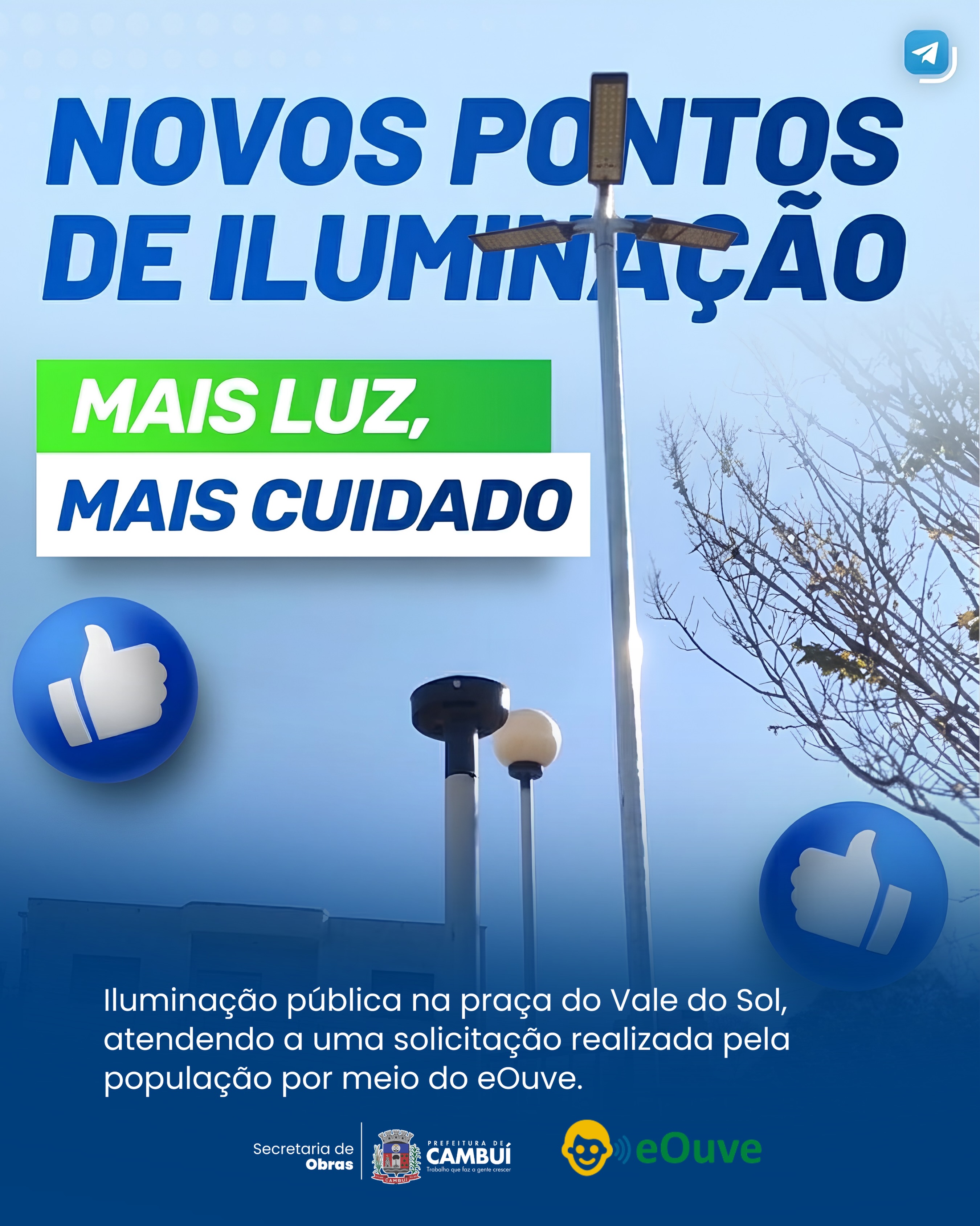 Post do instagram da Prefeitura de Mandirituba