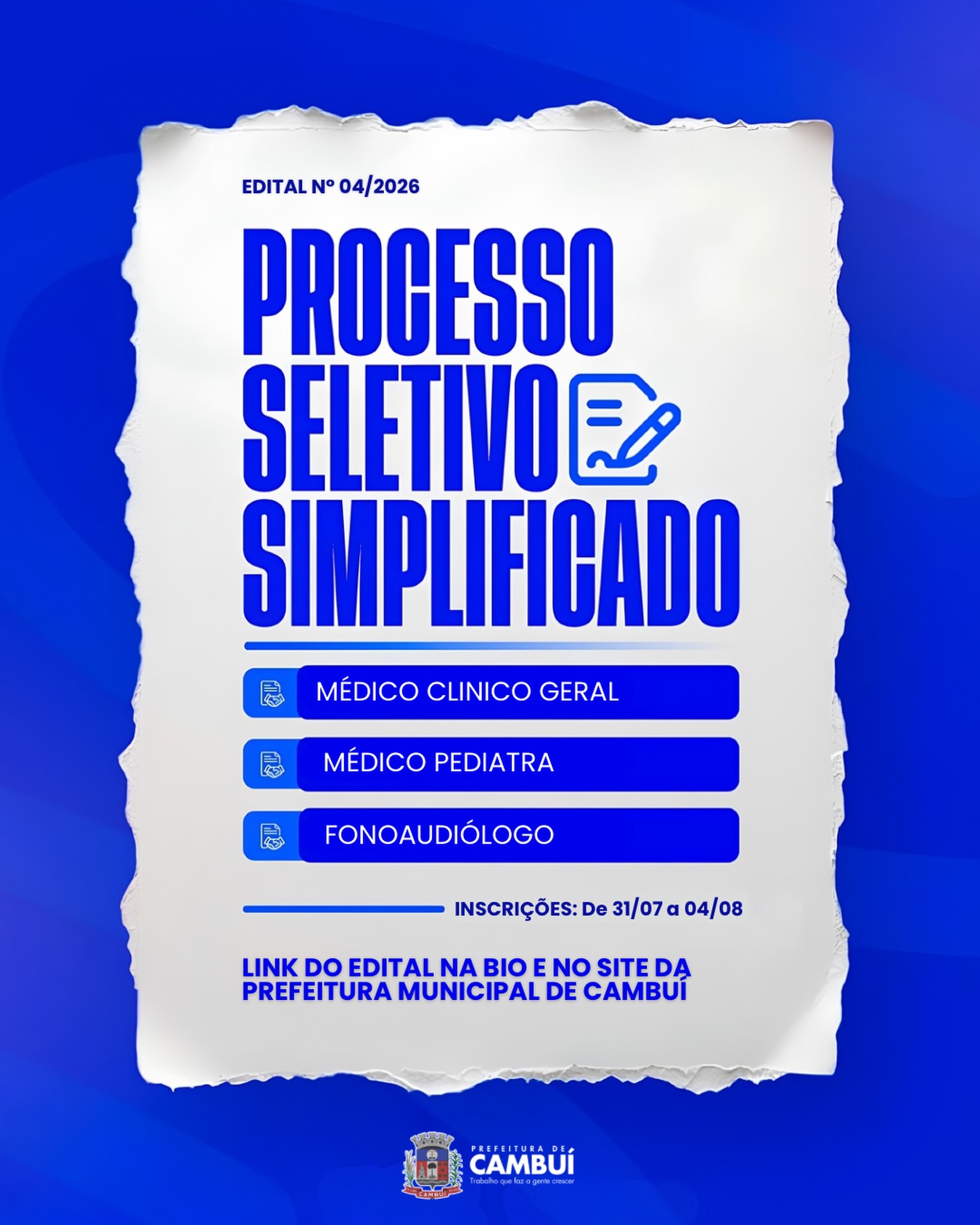 Post do instagram da Prefeitura de Mandirituba