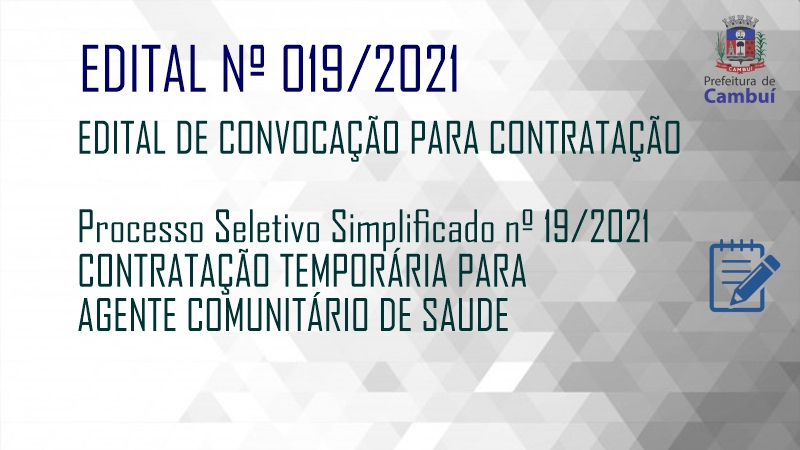 PROCESSO SELETIVO SIMPLIFICADO CADASTRO DE RESERVA- EDITAL Nº 003/2023 -  AGENTE COMUNITÁRIO DE SAÚDE - Prefeitura Municipal de Monte Belo - MG -  Prefeitura de Monte Belo - MG