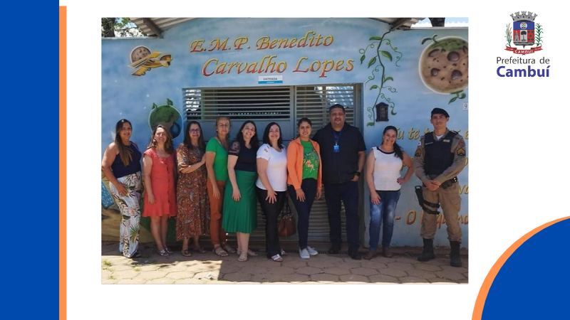 Palestra é realizada com os alunos da EM Professor Benedito de Carvalho Lopes nesta quinta