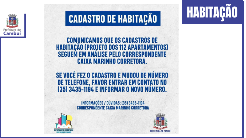 Cadastro de Habitação